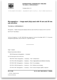 ISO 11962 Corrigenda 1: 2006 Cover