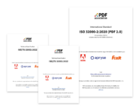 Covers of 3 ISO standards.