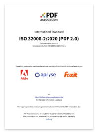 Cover of ISO 32000-2