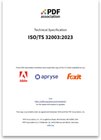 Cover of ISO TS 32003