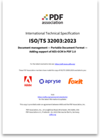 Cover of ISO TS 32003