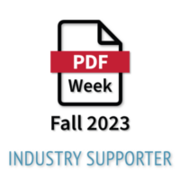 PDF Week Fall 2023 Industry Supporter logo