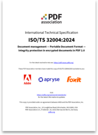 Cover of ISO TS 32004