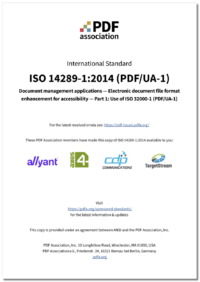 ISO 14289-1 Cover