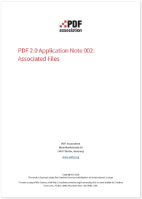 PDF 2.0 Application Note 002 Associated Files cover