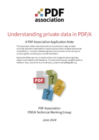 Understanding private data in PDFA cover
