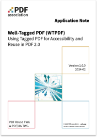 Well-Tagged PDF (WTPDF) cover image